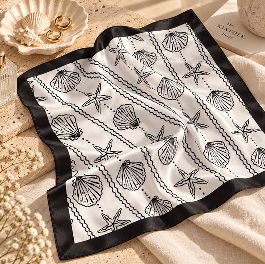 Foulard carré - Black & White