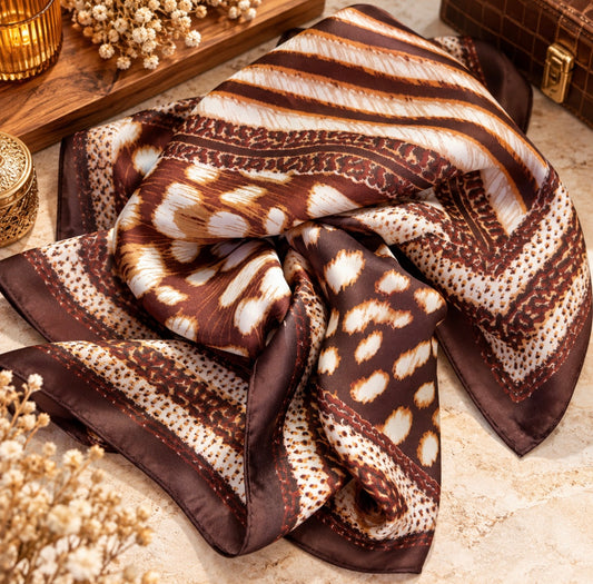 Foulard carré - Terracota