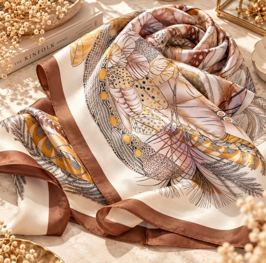 Foulard carré - Automnal