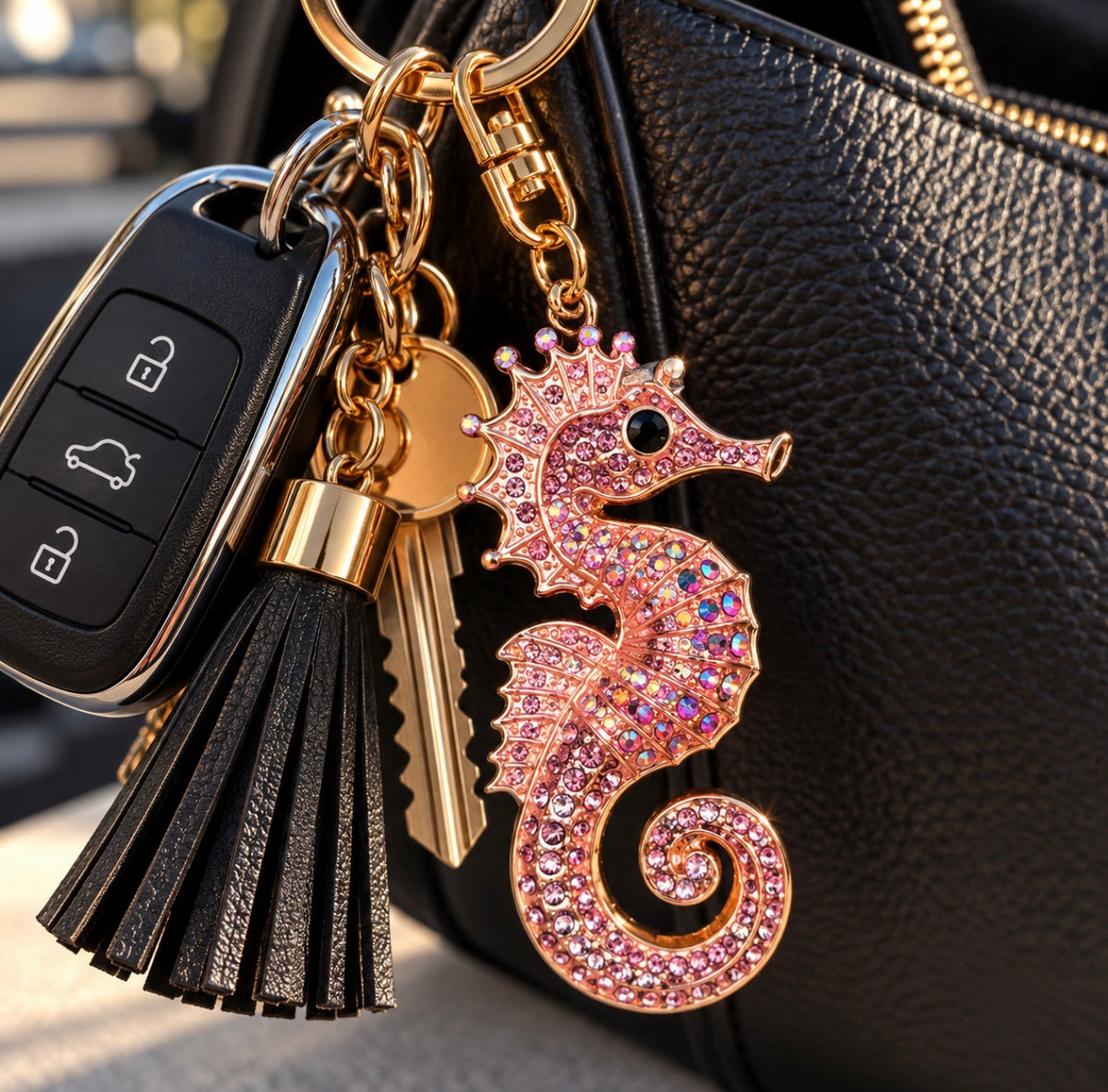 Porte-clés - Hyppocampe (différents coloris)