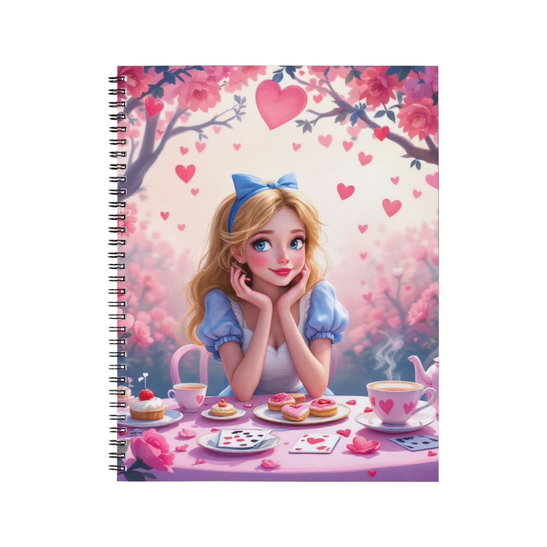 Alice - Carnet spirale A5 | St Valentin Carnets et bloc-notes Disney Shop | Anylem Beauty