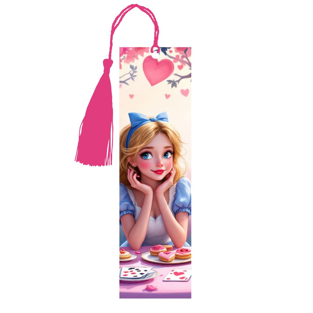 Alice - Marque-Pages avec prénom | St Valentin Marque-page Disney Shop | Anylem Beauty