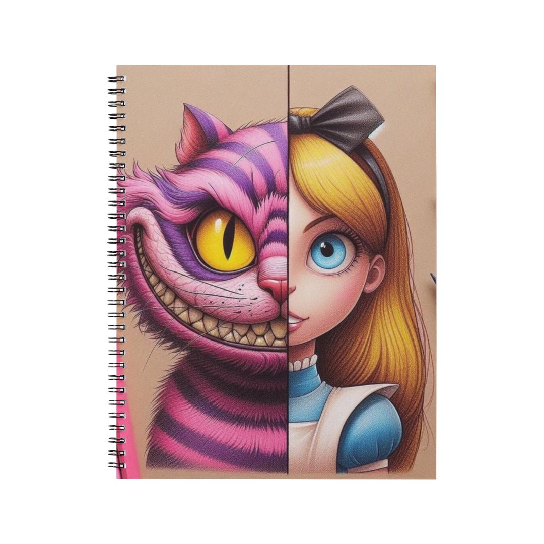 Alice x Cheschire - Carnet spirale A5 Carnets et bloc-notes Disney Shop | Anylem Beauty