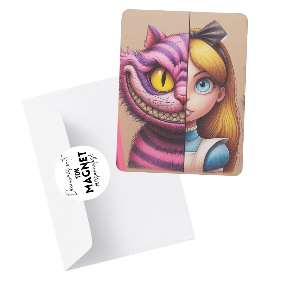 Alice x Cheschire - Magnet | Double face Magnet Disney Shop | Anylem Beauty