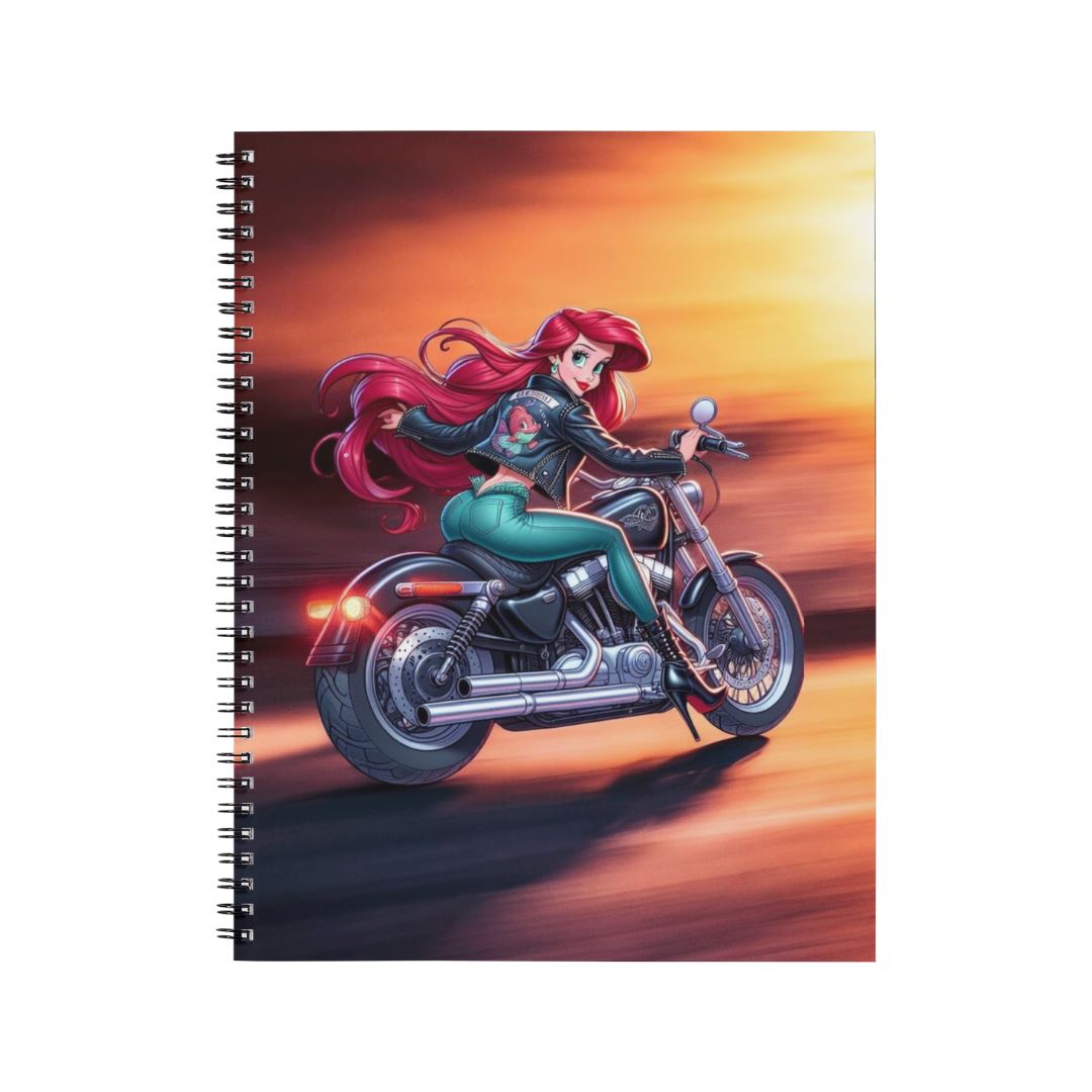 Ariel - Carnet spirale A5 | Biker Carnets et bloc-notes Disney Shop | Anylem Beauty