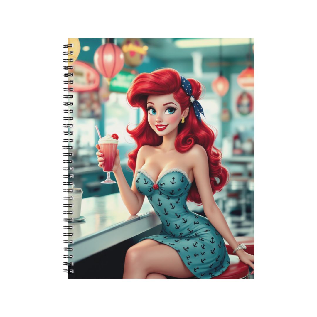 Ariel - Carnet spirale A5 | Rockabilly Carnets et bloc-notes Disney Shop | Anylem Beauty