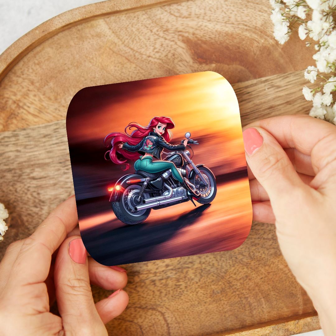 Ariel - Dessous de verre | Biker Dessous de verres Disney Shop | Anylem Beauty