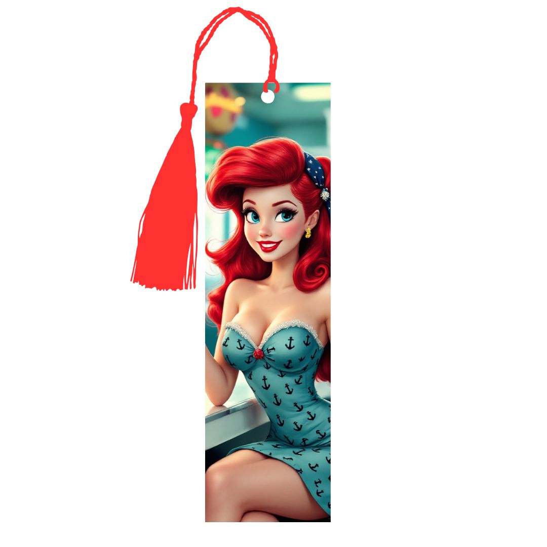Ariel - Marque-Pages avec prénom | Rockabilly Marque-page Disney Shop | Anylem Beauty