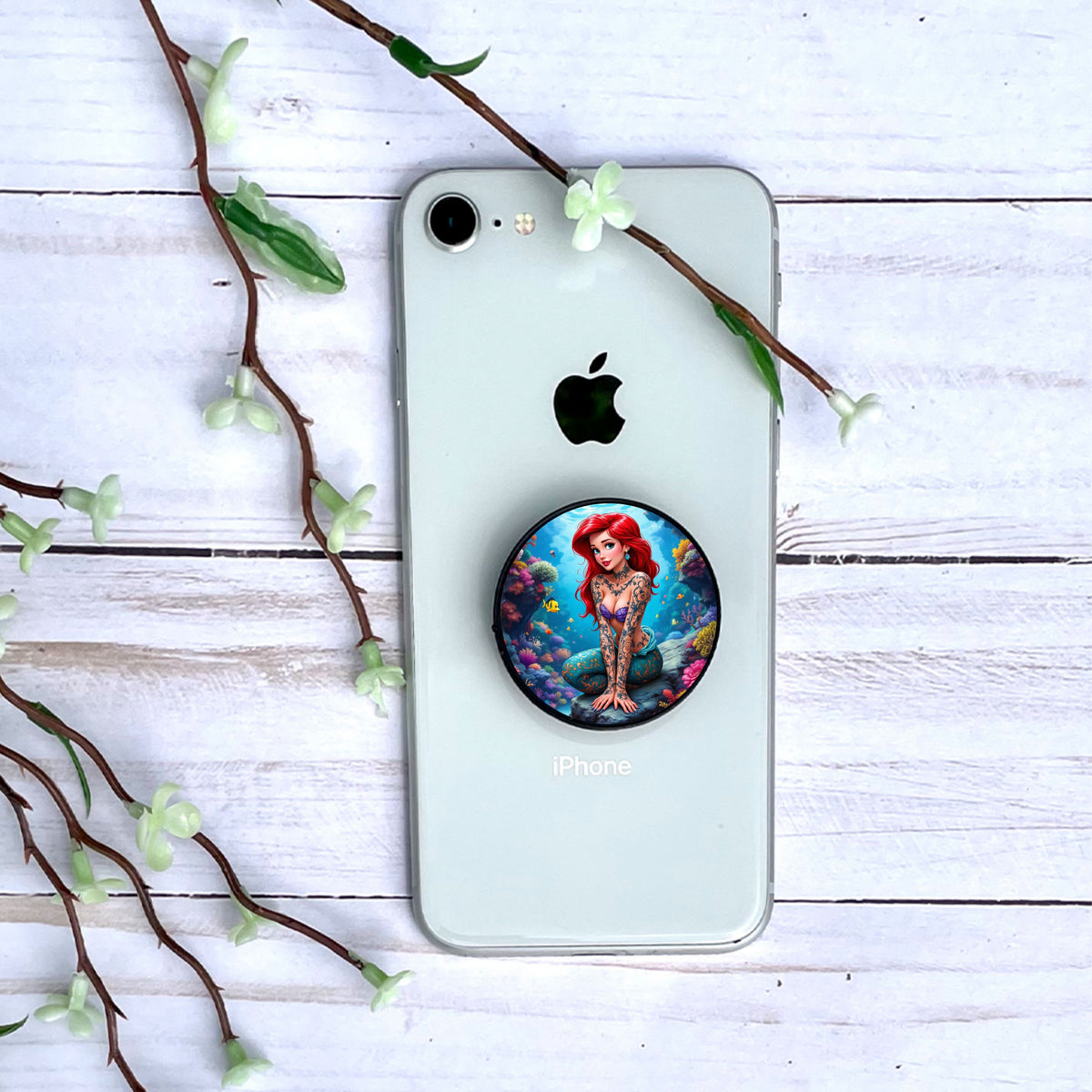Ariel - Phone Grip | Tatouage Phone Grip Disney Shop | Anylem Beauty