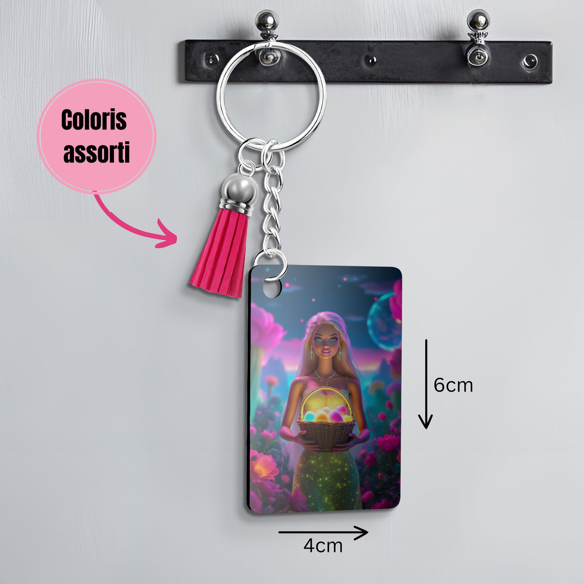 Barbie - Porte Clé avec prénom | Pâques Porte-clés Disney Shop | Anylem Beauty