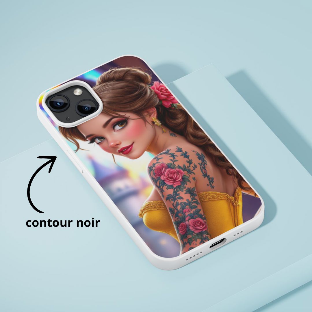 Belle - Coque de téléphone | Tatouages Coque de téléphone Disney Shop | Anylem Beauty