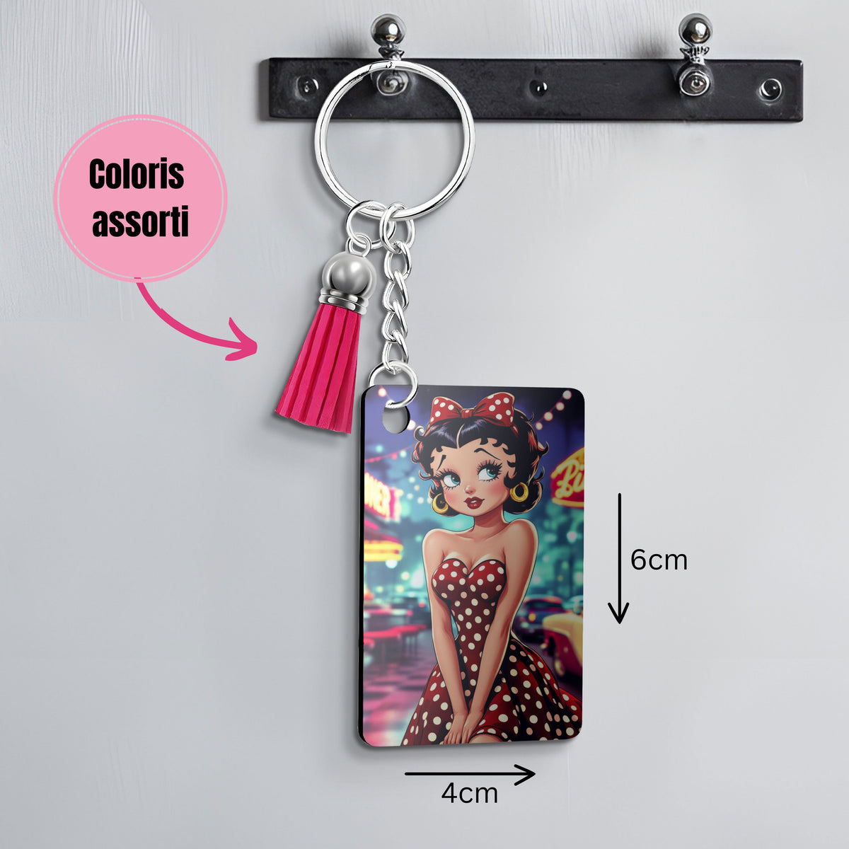 Betty Boop - Porte Clé | Rockabilly Porte-clés Disney Shop | Anylem Beauty