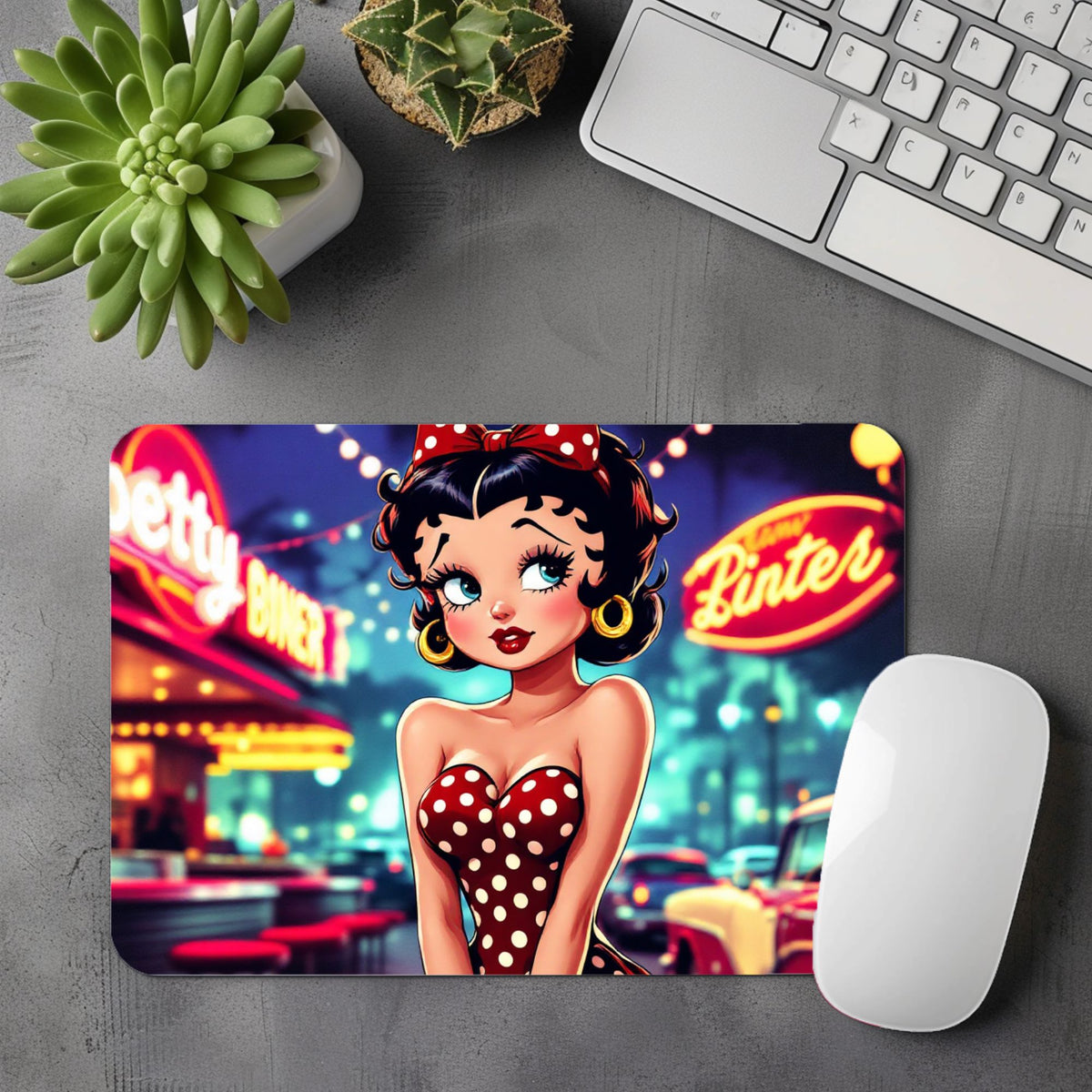 Betty Boop - Tapis de souris | Rockabilly Tapis de souris Disney Shop | Anylem Beauty