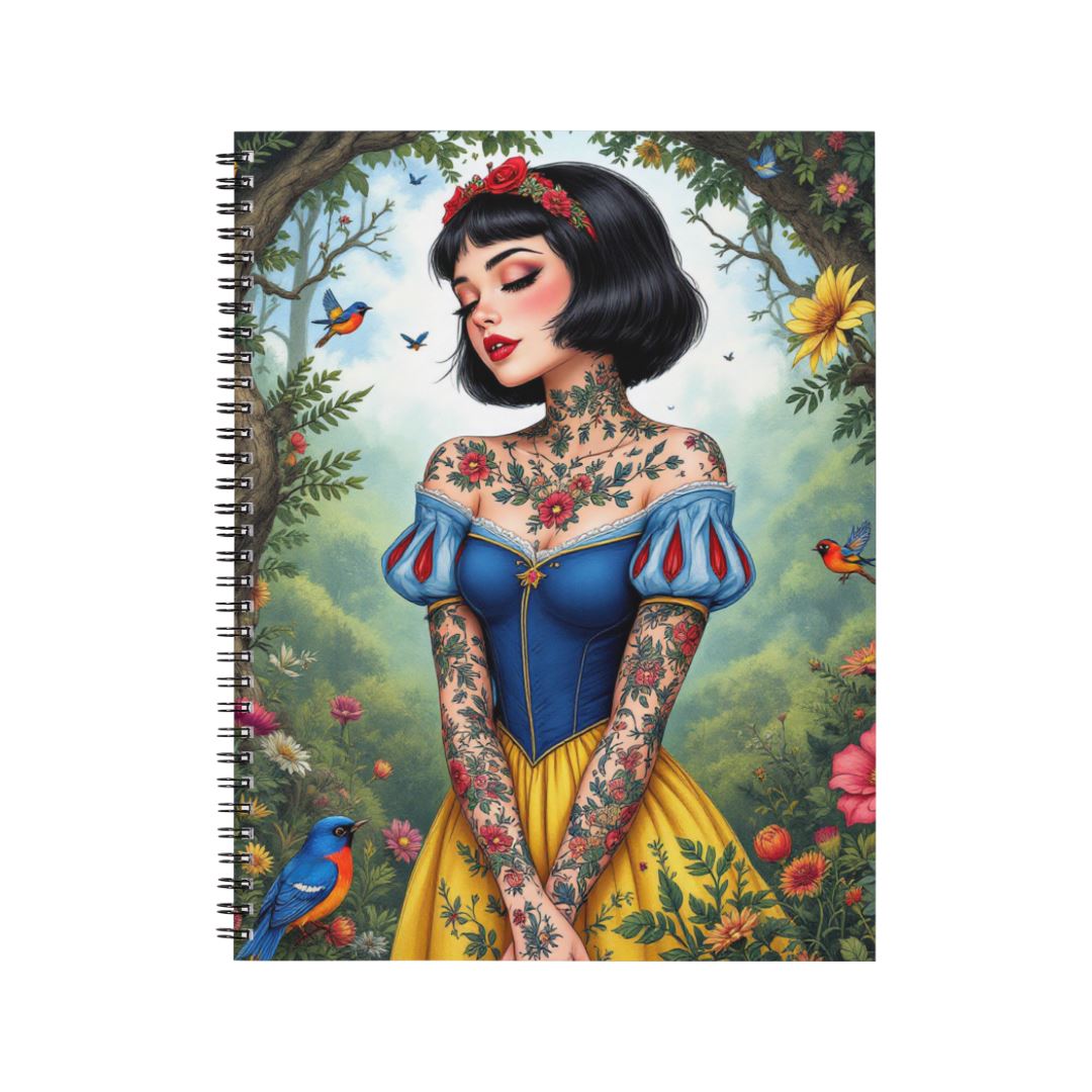 Blanche Neige - Carnet spirale A5 | Tatouage Carnets et bloc-notes Disney Shop | Anylem Beauty
