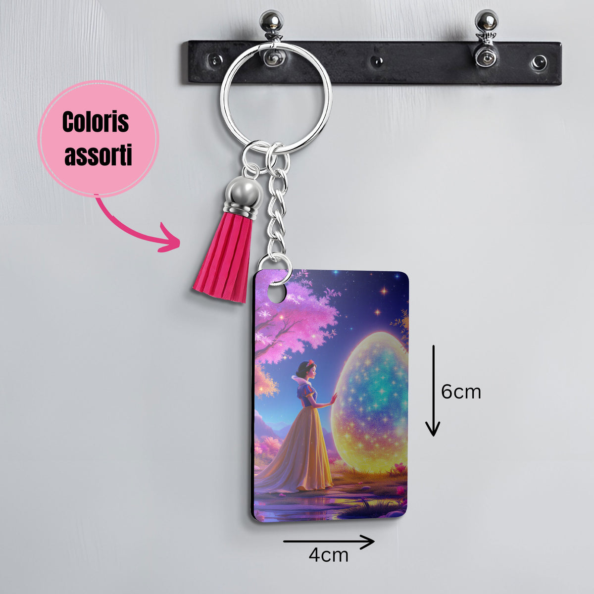 Blanche Neige - Porte Clé avec prénom | Pâques Porte-clés Disney Shop | Anylem Beauty