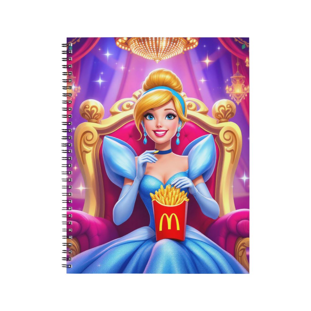 Cendrillon - Carnet spirale A5 | Fastfood Carnets et bloc-notes Disney Shop | Anylem Beauty