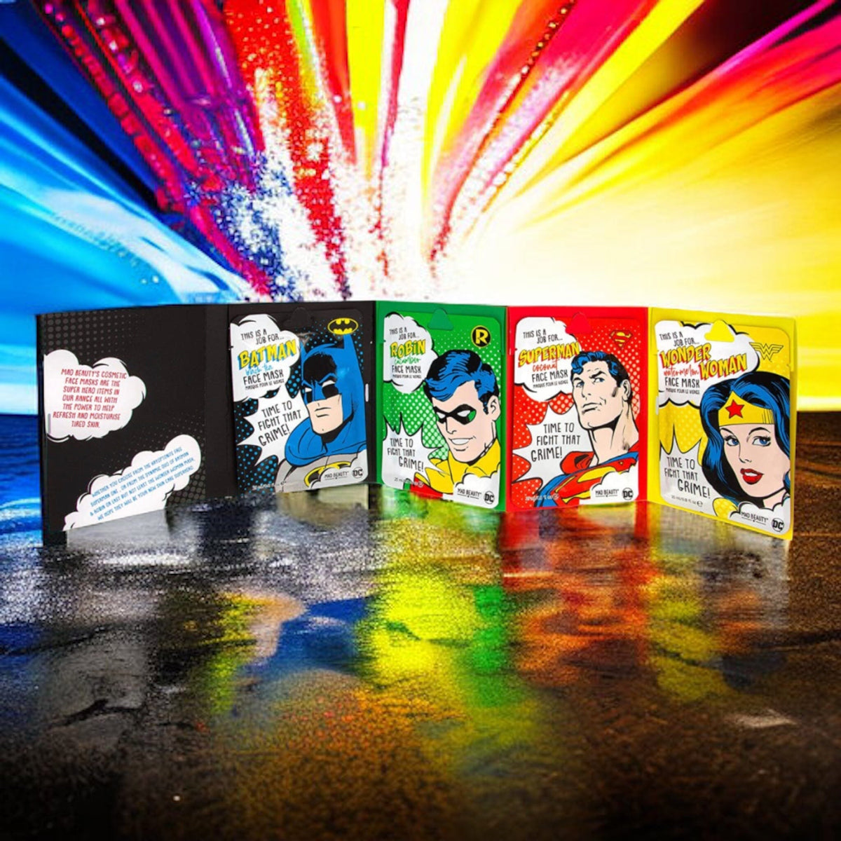 DC Comics - Kit 4 Masques Visage Masques Visage Mad Beauty
