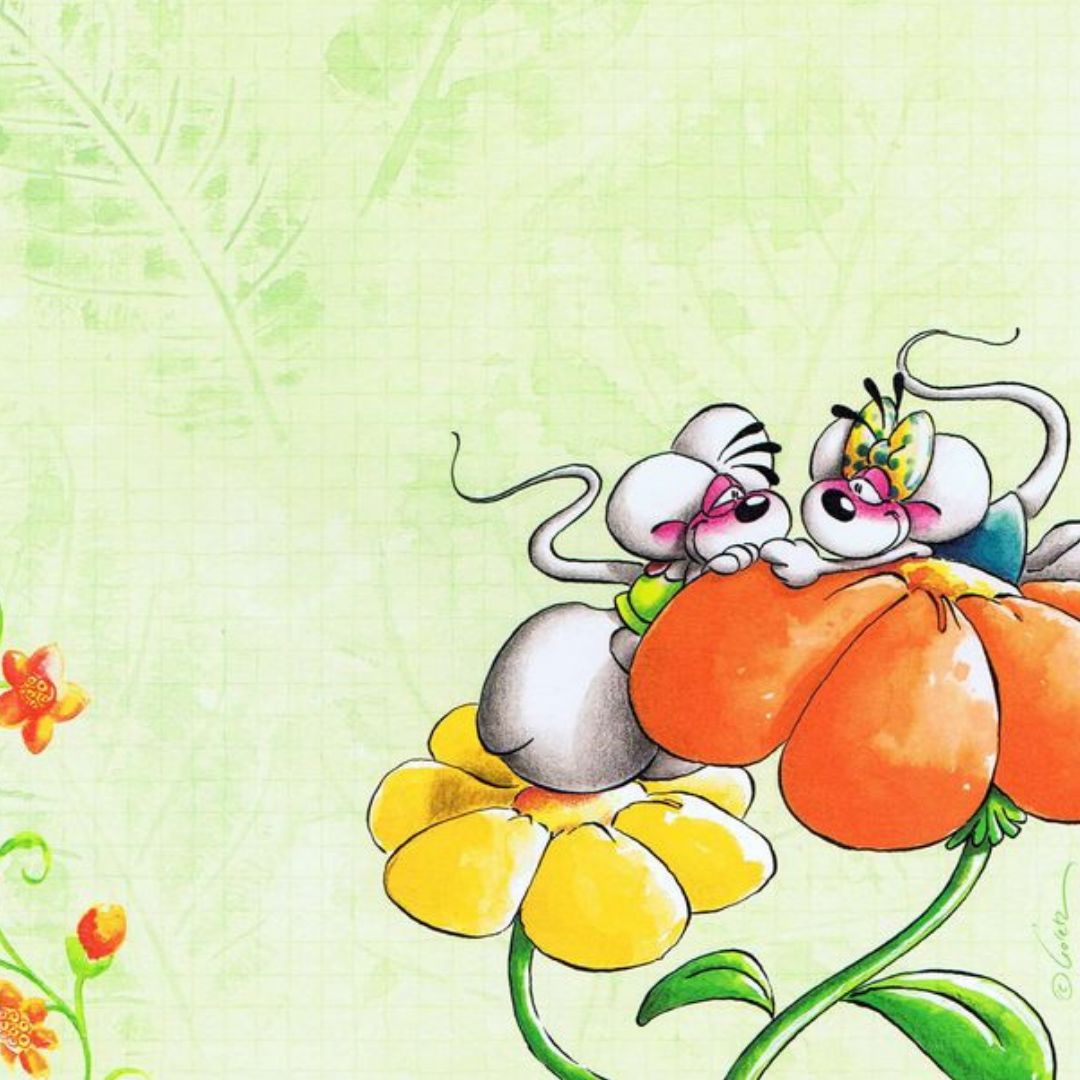 Diddl & Diddlina - Personnalisation | Fleur orangée Personnalisation Disney Shop | Anylem Beauty