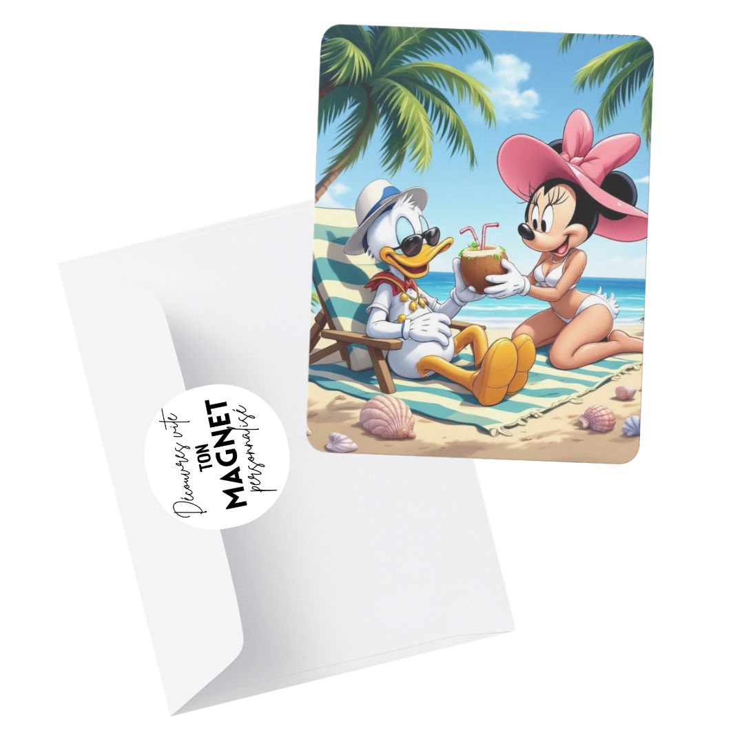 Donald & Minnie - Personnalisation | Plage Personnalisation Disney Shop | Anylem Beauty Magnet