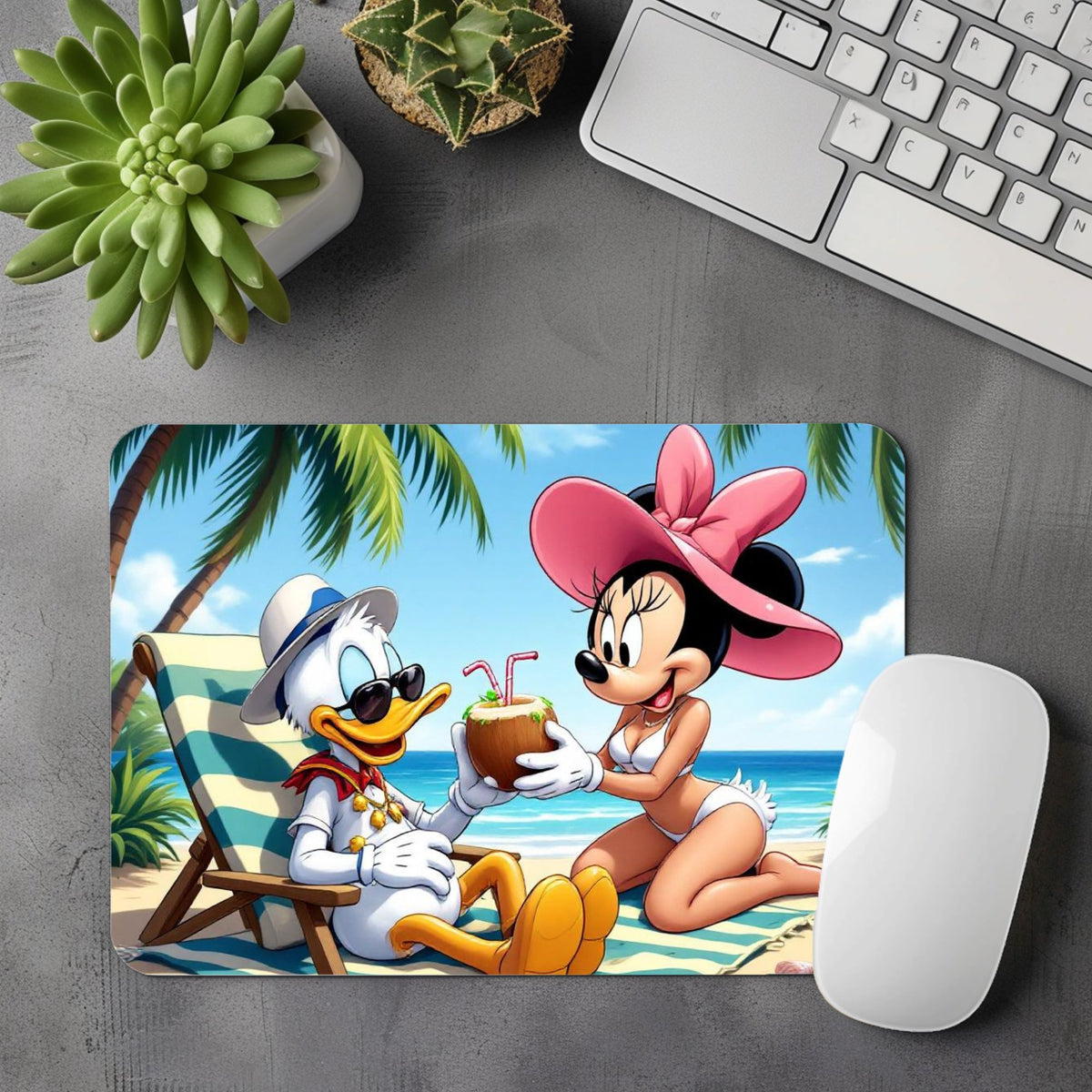 Donald & Minnie - Personnalisation | Plage Personnalisation Disney Shop | Anylem Beauty Tapis
