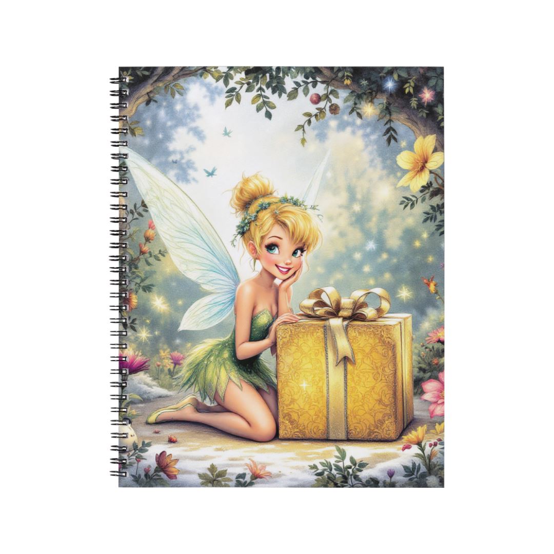 Fée Clochette - Carnet spirale A5 | Cadeau Carnets et bloc-notes Disney Shop | Anylem Beauty