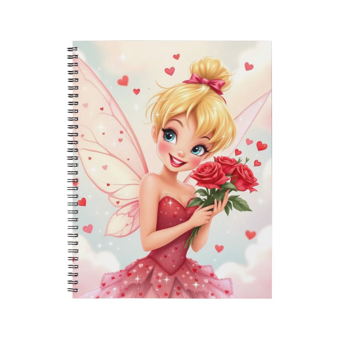 Fée Clochette - Carnet spirale A5 | St Valentin Carnets et bloc-notes Disney Shop | Anylem Beauty
