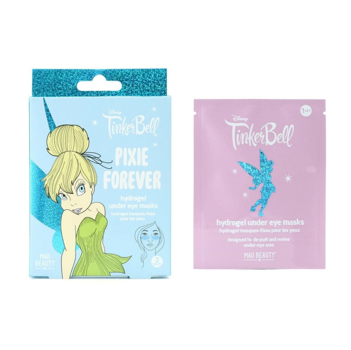 Fée Clochette - Lot de 3 patchs hydrogel pour les yeux Masques Visage Mad Beauty