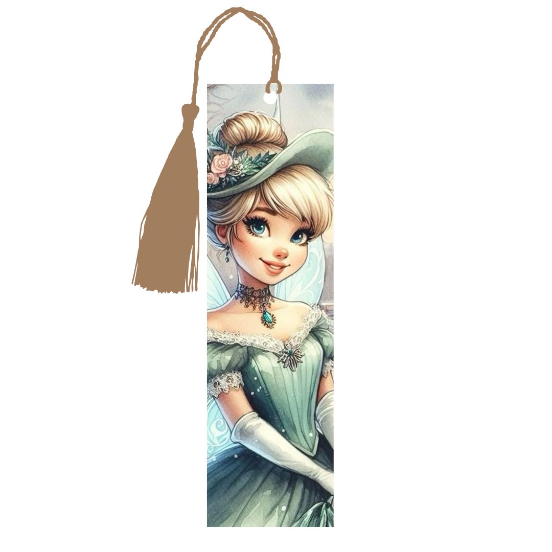 Fée Clochette - Marque-Pages avec prénom | Années 20 Marque-page Disney Shop | Anylem Beauty