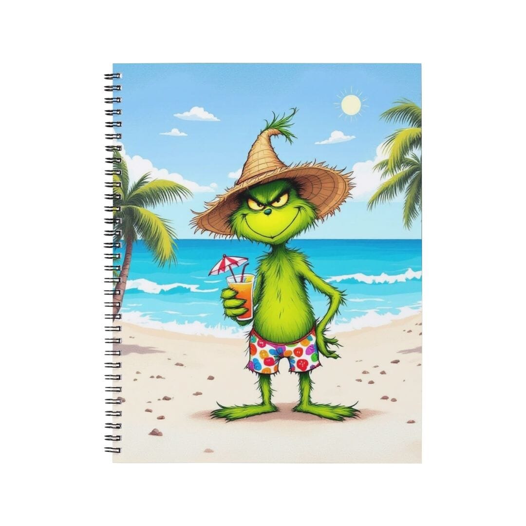 Grinch - Personnalisation | Plage Personnalisation Disney Shop | Anylem Beauty Carnet de notes A5