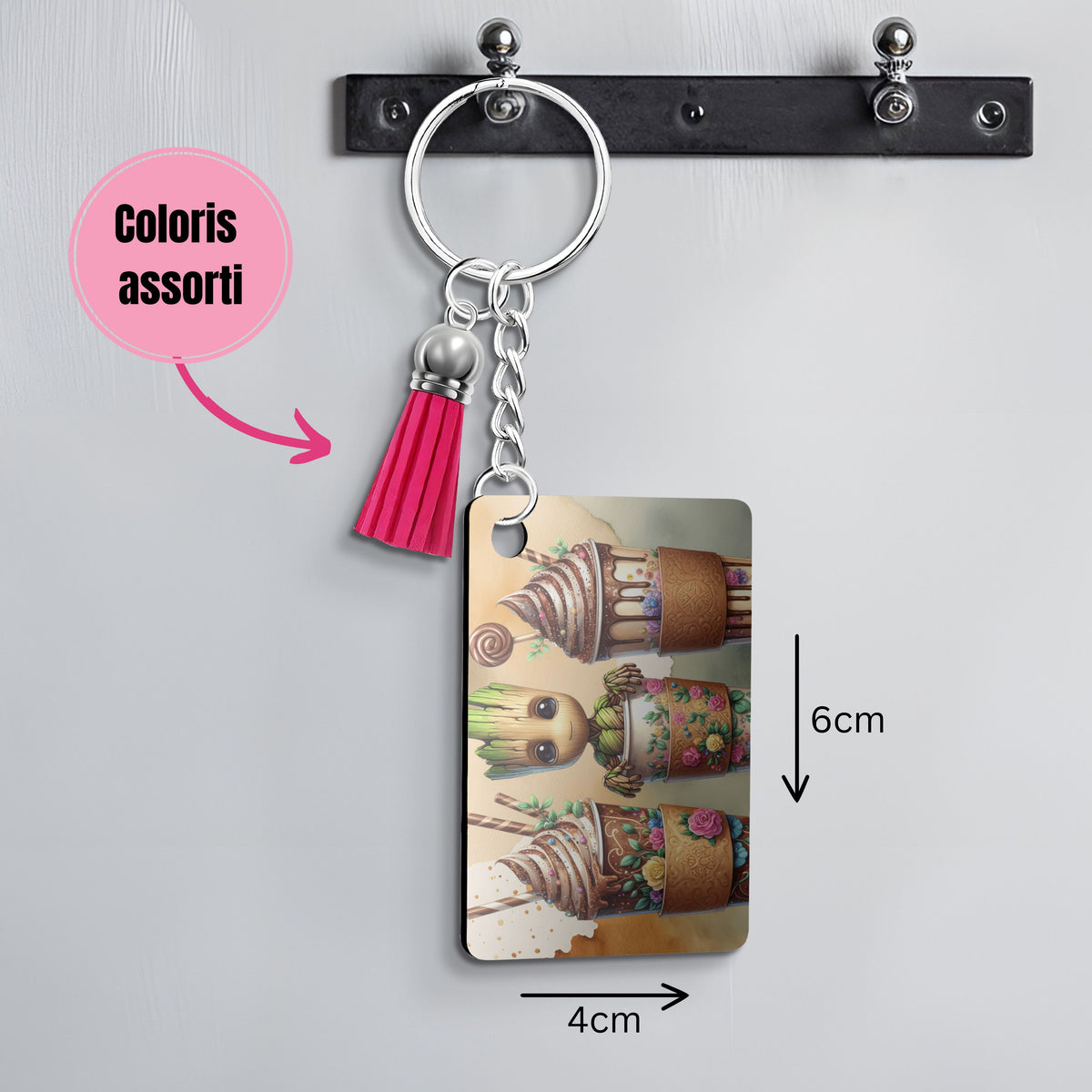 Groot - Porte Clé avec prénom | Triple Milkshake Porte-clés Disney Shop | Anylem Beauty