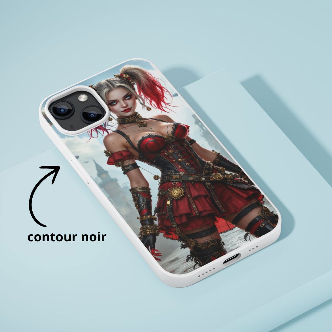 Harley Quinn - Coque de téléphone | Steampunk Coque de téléphone Disney Shop | Anylem Beauty