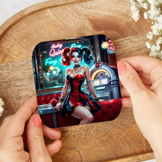 Harley Quinn - Dessous de verre | Rockabilly Dessous de verres Disney Shop | Anylem Beauty