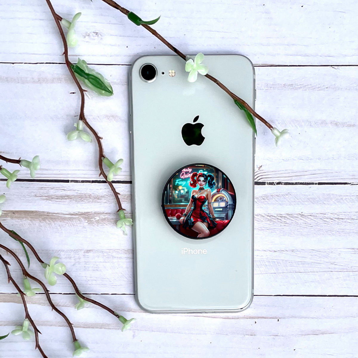 Harley Quinn - Phone Grip | Rockabilly Phone Grip Disney Shop | Anylem Beauty