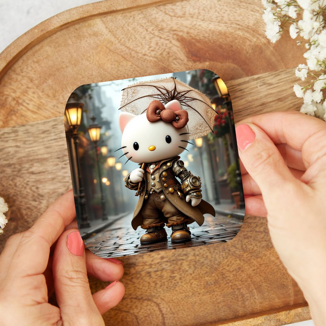 Hello Kitty - Dessous de verre | Steampunk Dessous de verres Disney Shop | Anylem Beauty