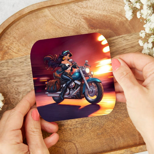 Jasmine - Dessous de verre | Biker Dessous de verres Disney Shop | Anylem Beauty