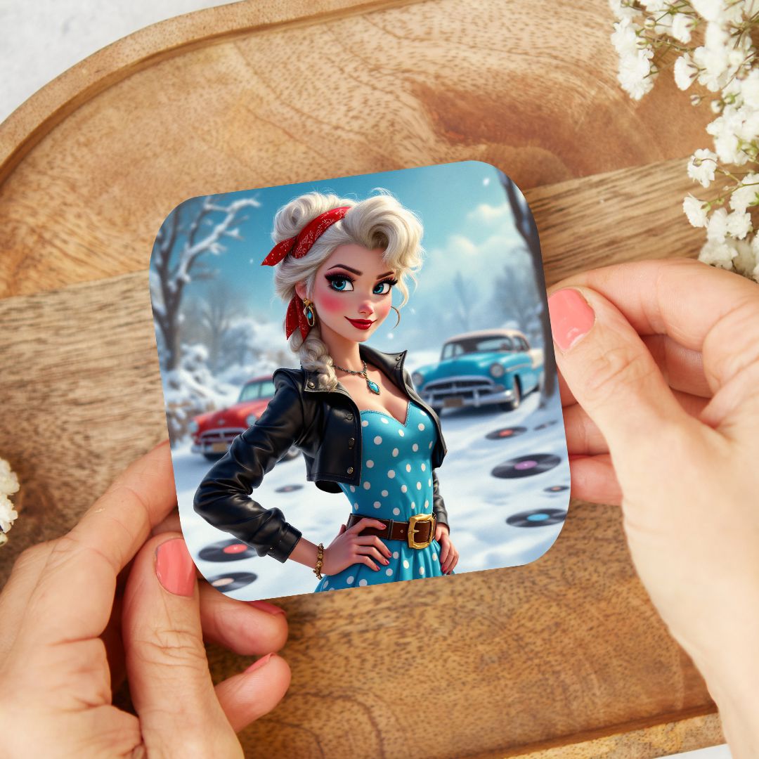 La Reine des Neiges - Dessous de verre | Rockabilly Dessous de verres Disney Shop | Anylem Beauty