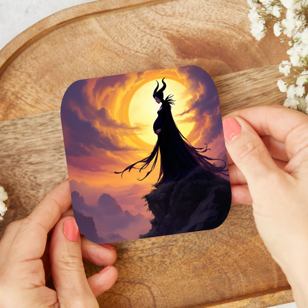 Maléfique - Dessous de verre | Grossesse Dessous de verres Disney Shop | Anylem Beauty