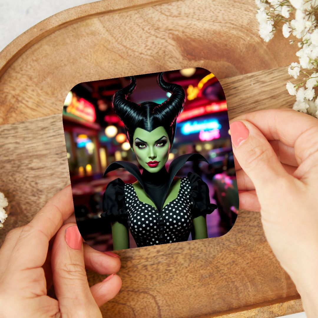 Maléfique - Dessous de verre | Rockabilly Dessous de verres Disney Shop | Anylem Beauty