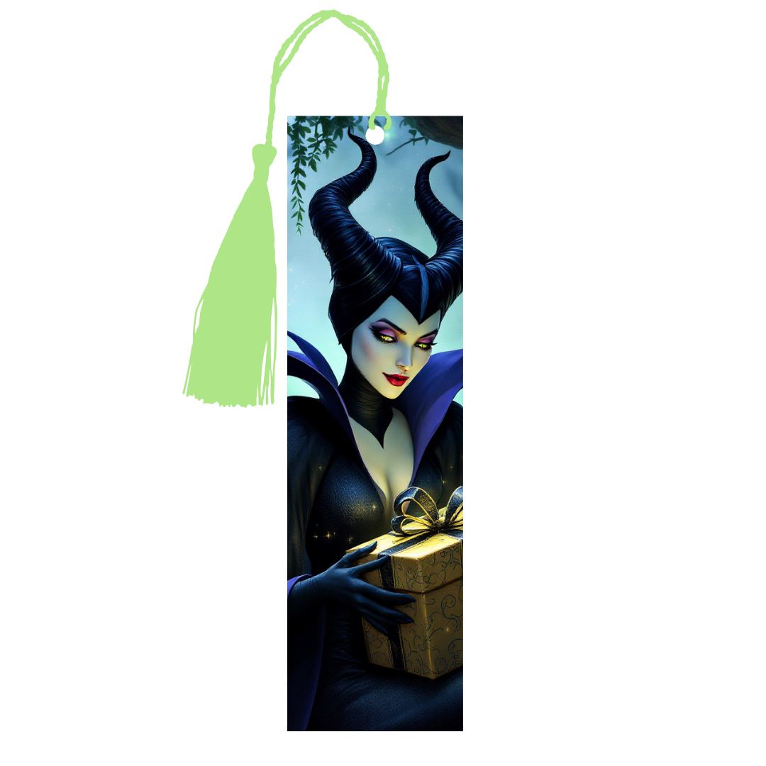 Maléfique - Marque-Pages avec prénom | Cadeau Marque-page Disney Shop | Anylem Beauty
