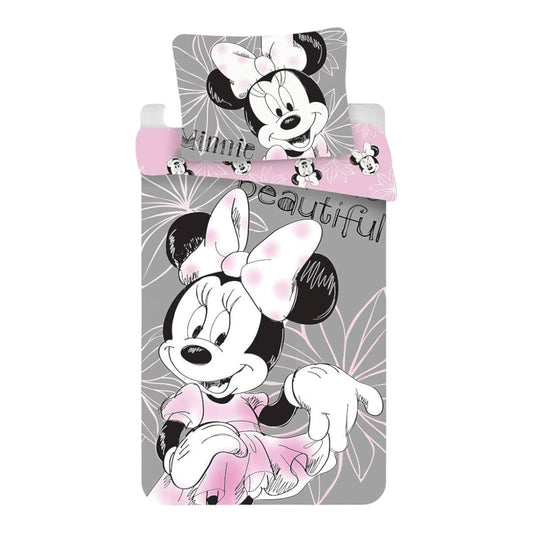 Minnie - Housse de Couette 1 personne 140x200cm avec Taie Housses de Couette Disney