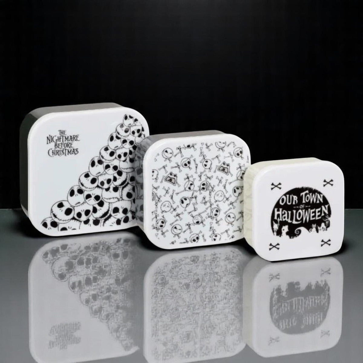 Mr Jack - 3 petites boîtes à Snacks/Lunchs/Goûters Boîtes à snacks Disney Shop | Anylem Beauty