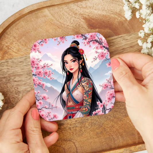 Mulan - Dessous de verre | Tatouage Dessous de verres Disney Shop | Anylem Beauty