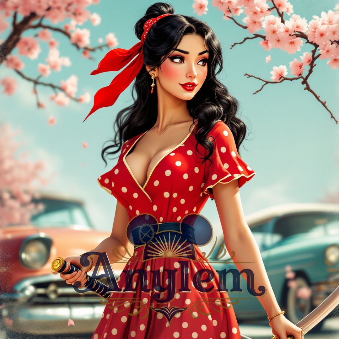 Mulan - Personnalisation | Rockabilly Personnalisation Disney Shop | Anylem Beauty