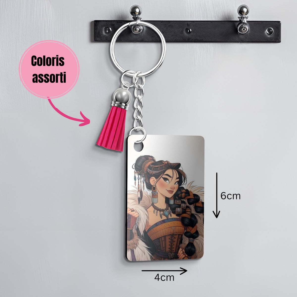 Mulan - Porte Clé avec prénom | Viking Porte-clés Disney Shop | Anylem Beauty