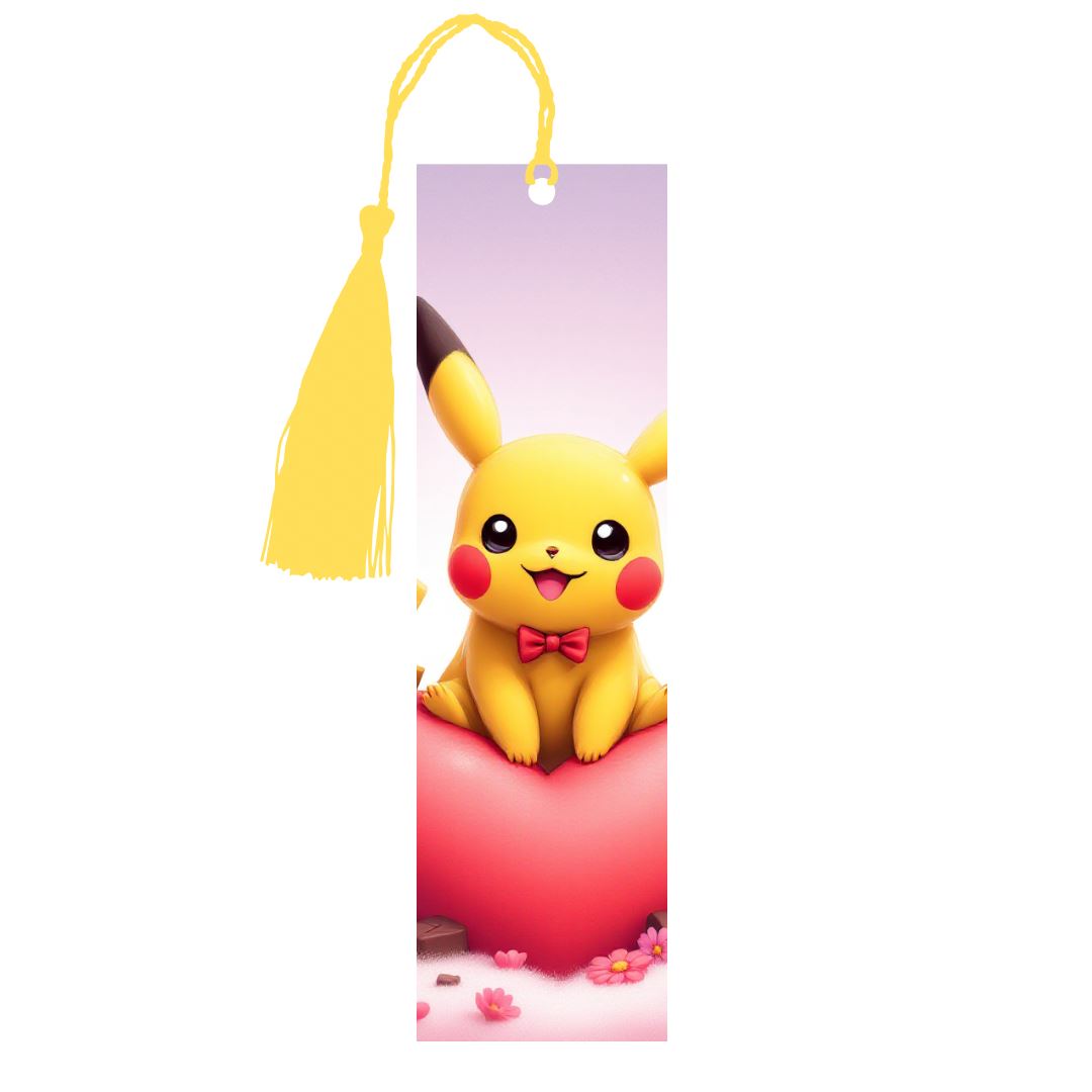 Pikachu - Marque-Pages avec prénom | St Valentin Marque-page Disney Shop | Anylem Beauty
