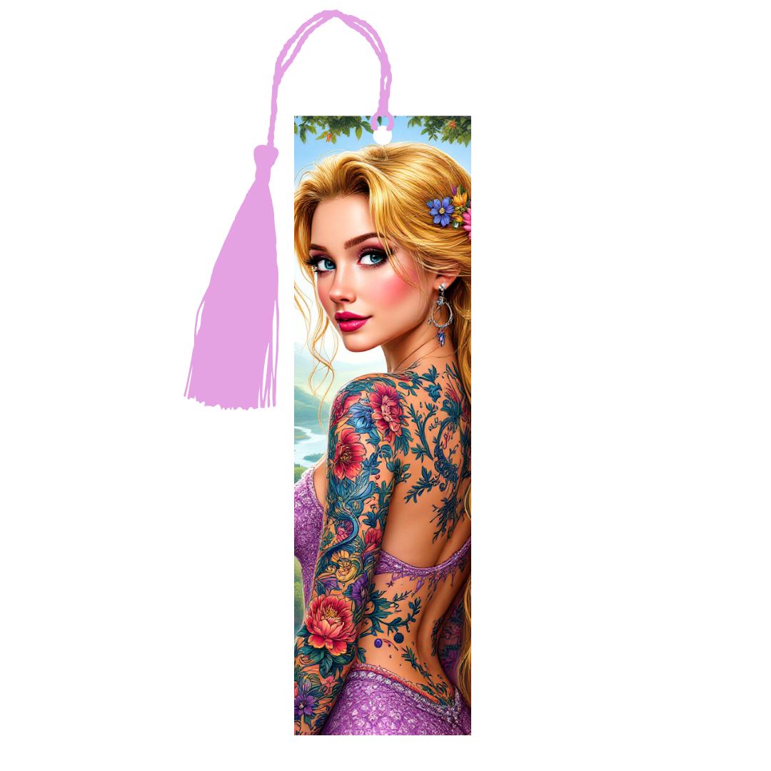 Raiponce - Marque-Pages avec prénom | Tatouage Marque-page Disney Shop | Anylem Beauty