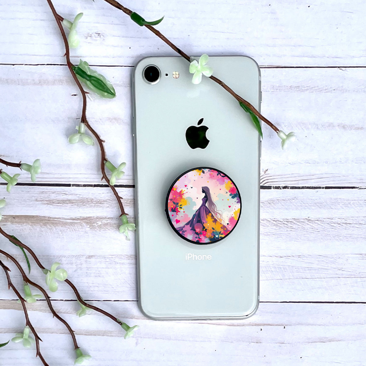 Raiponce - Personnalisation | Aquarelle Personnalisation Disney Shop | Anylem Beauty Phone grip