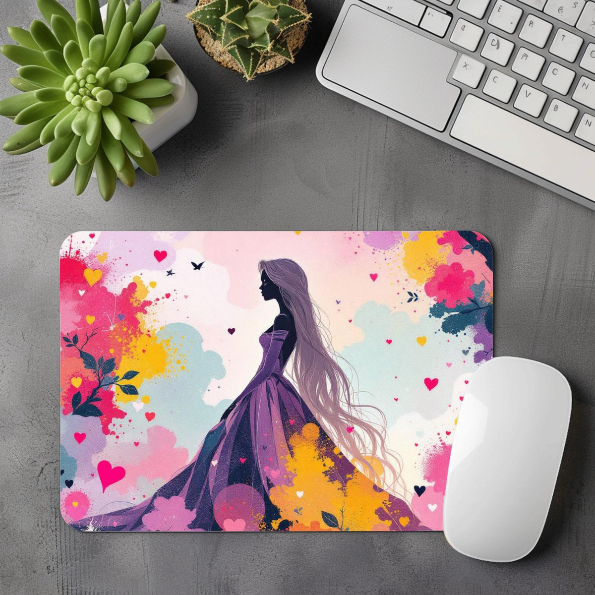 Raiponce - Personnalisation | Aquarelle Personnalisation Disney Shop | Anylem Beauty Tapis