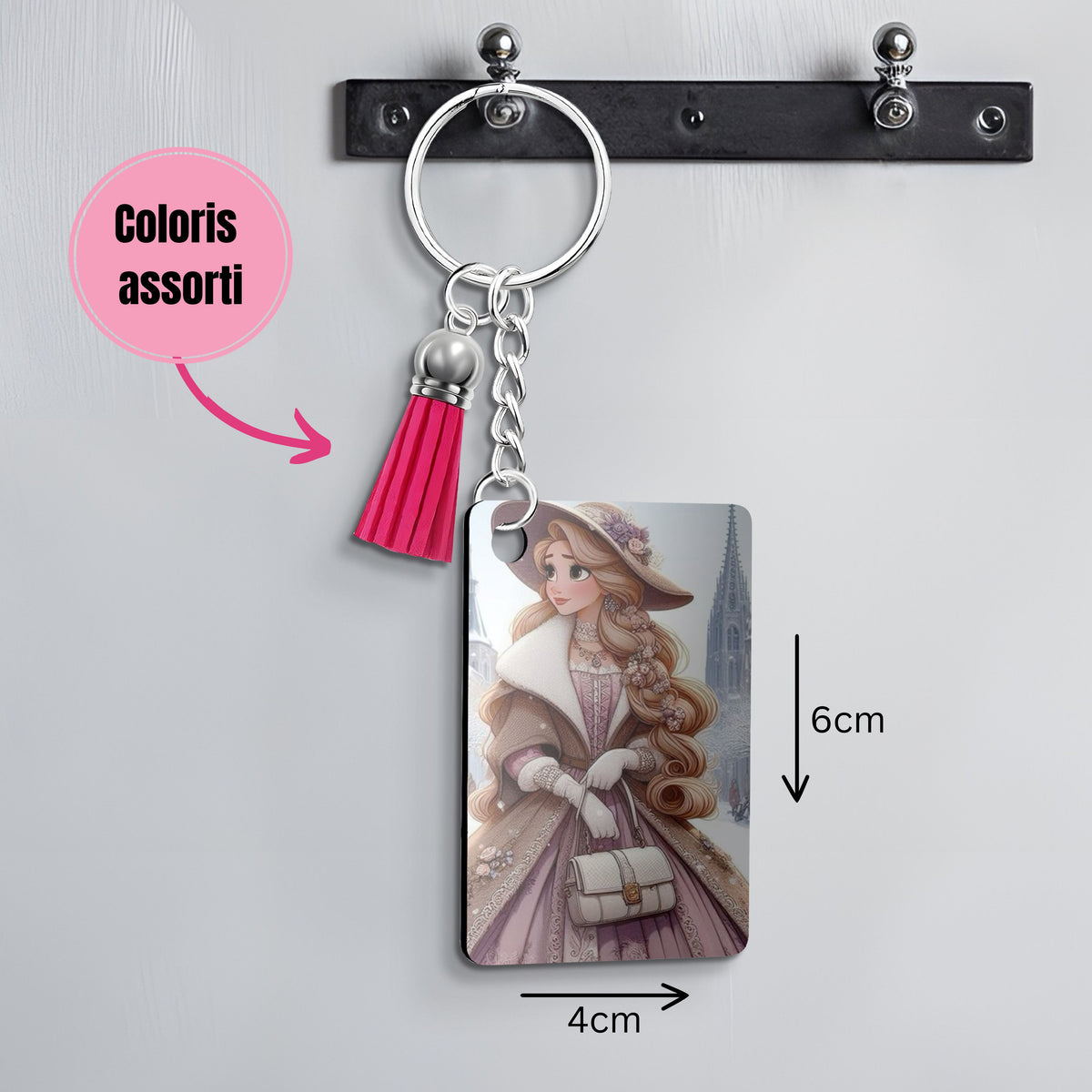 Raiponce - Porte Clé avec prénom | Années 20 Porte-clés Disney Shop | Anylem Beauty