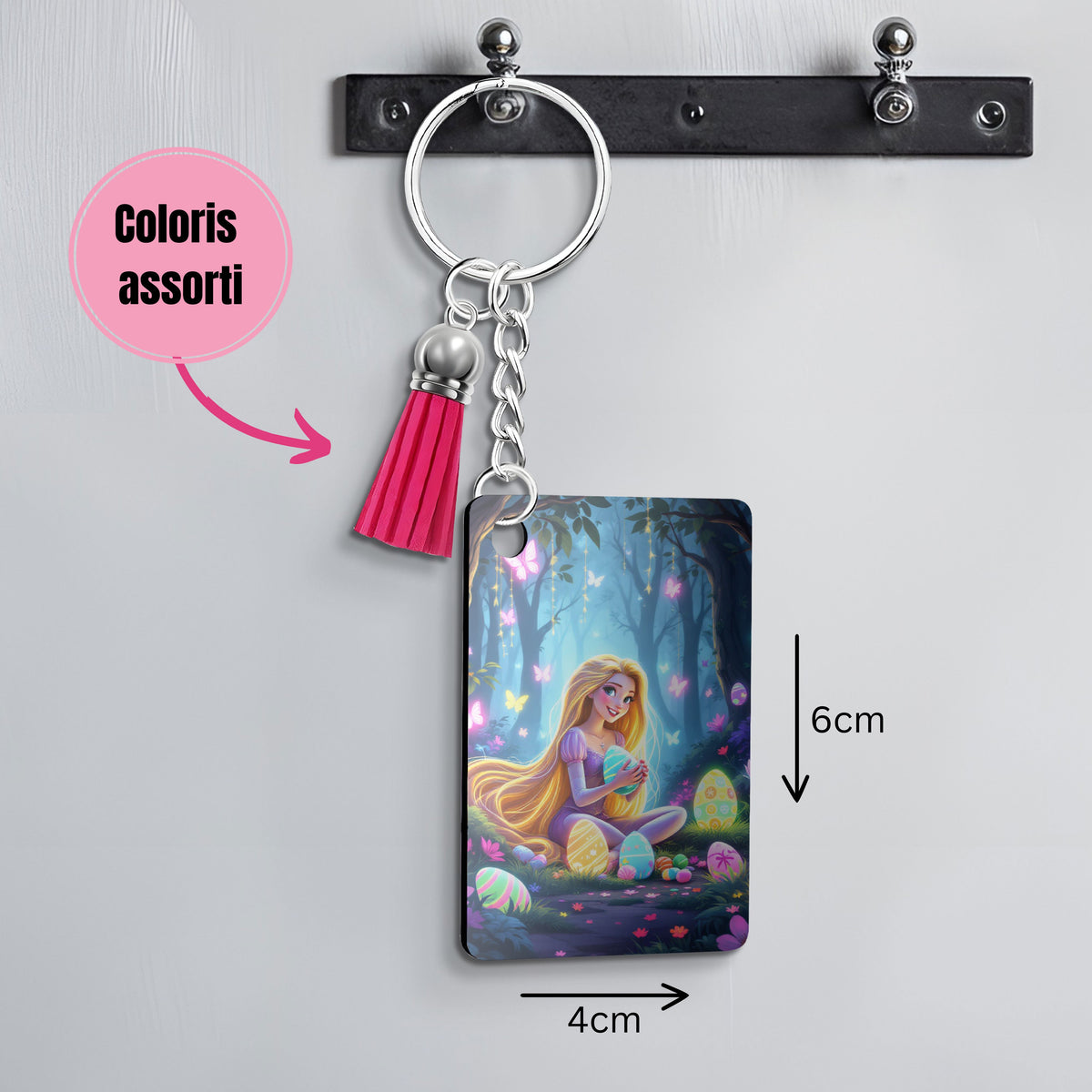 Raiponce - Porte Clé avec prénom | Pâques Porte-clés Disney Shop | Anylem Beauty